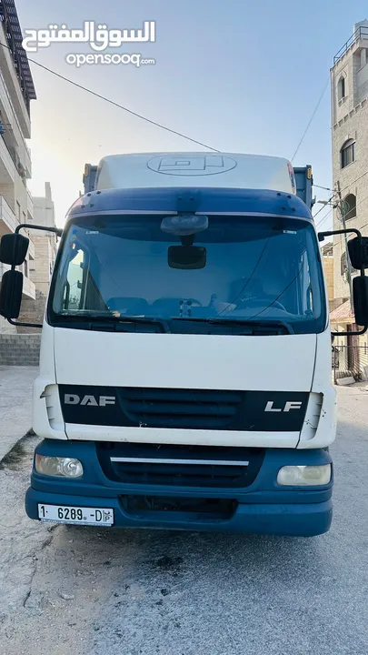 داف شصي طويل  2013  55-220 لون ابيض عاجي متوفر للبيع بسعر ممتاز  Daf Lf 55-220 شاحنه بوزن فارغ 8600