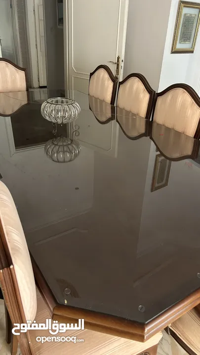 طقم سفره خشب 10 أشخاص