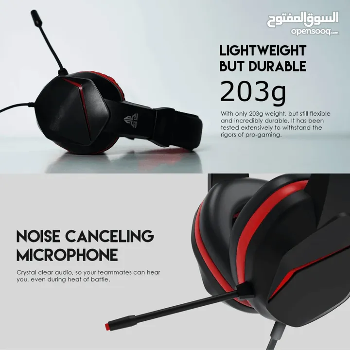 سماعات رأس Fantech HQ54 Mars II للألعاب مع ميكروفون لإلغاء الضوضاء