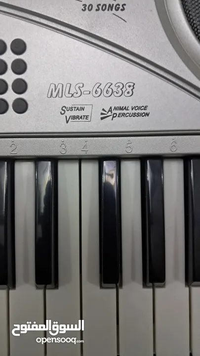 بيانو تعليمي MLS-6638 جديد بدون كرتونه كواليتي ممتاز مع كامل قطعه