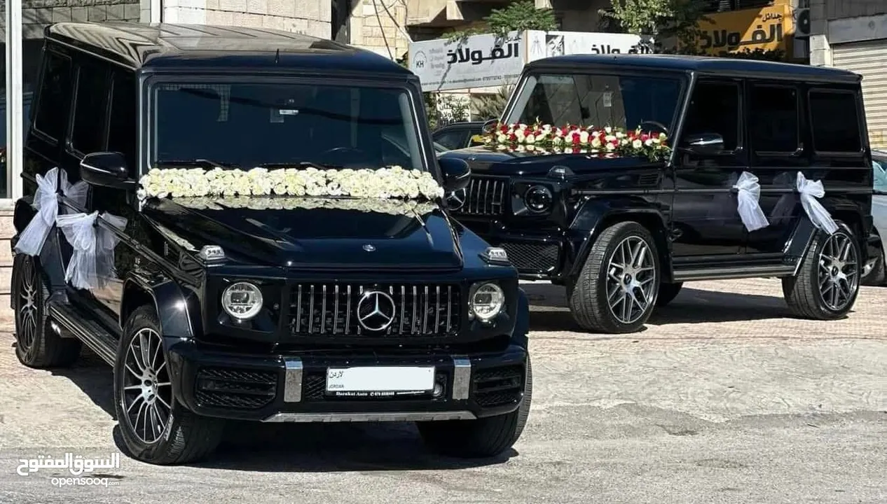 مرسيدس جي كلاس لون أسود 2024 نمرة اردنية  بأقل سعر في المملكة الاردنية الهاشمية  متوفر جميع الأنواع