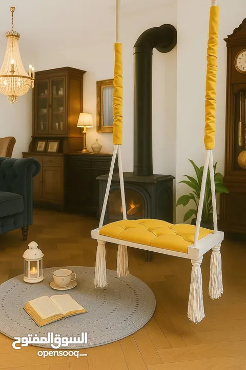 مراجيح للداخل والخارج مصنعة من خشب السويد