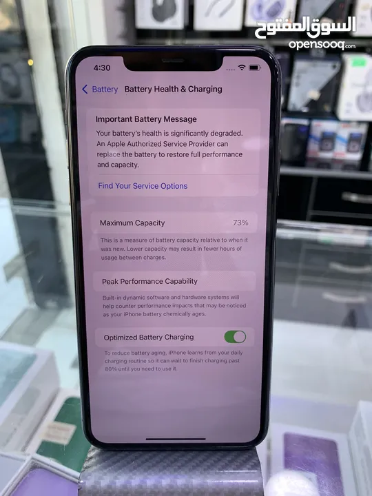 Iphone 11 pro max 256G ايفون 11 برو ماكس مستعمل بحالة الوكالة مش مفتوح او مصلح مع كفالة