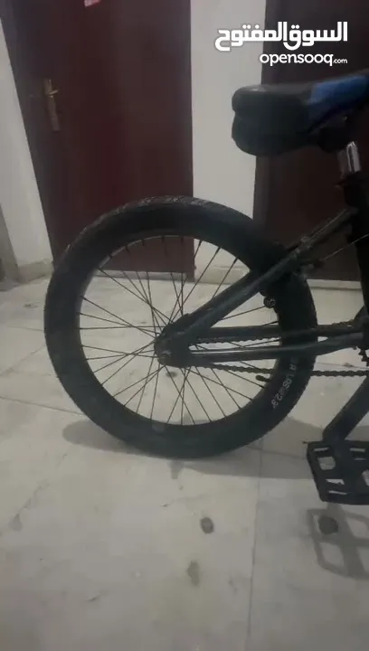 bmx cycle with modified tyres