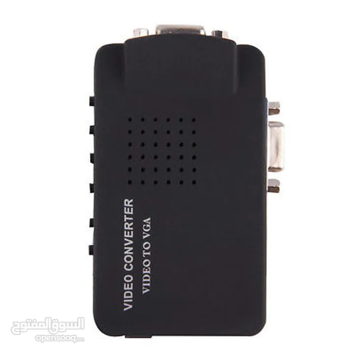 AV S-Video RCA VGA Composite Video to VGA Converter Adapter for HDTV DVD Monitor