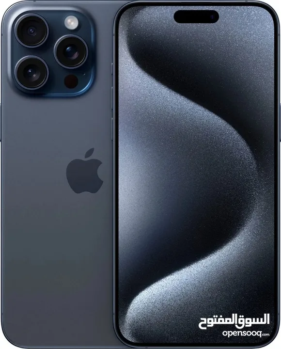 iPhone 15 Pro 128GB أسود مع كرتونة وشاحن وسماعات أصلية