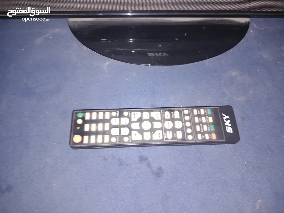 شاشة تليفزيون ماركة سكاي 24 بوصة  فيها جميع المداخل AV, HDMI, VGA وصوتها ممتاز تتوصل بالكمبيوتر و مد