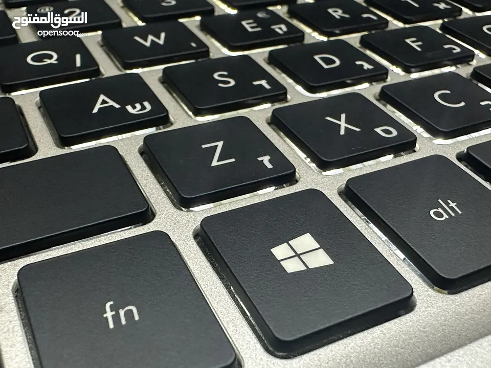 لابتوب asus i5 جيل ثامن كيبورد مضيء سعرر طحن