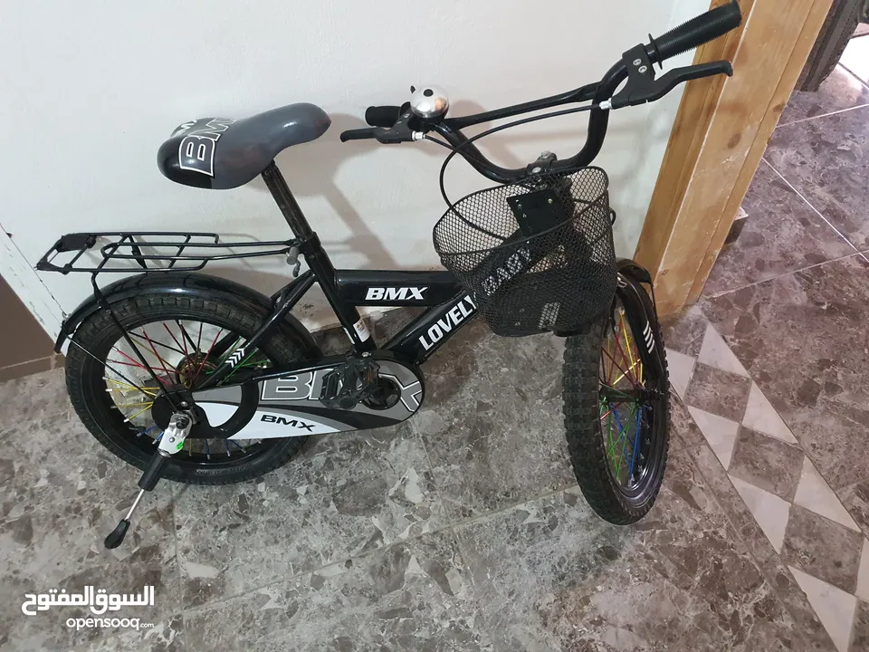 دراجه هوائية BMX جنط 16 لون أسود بحالة الوكالة