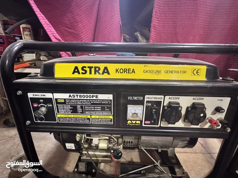 جنريتر ASTRA KOREA GASOLINE GENERATOR AST8000PE