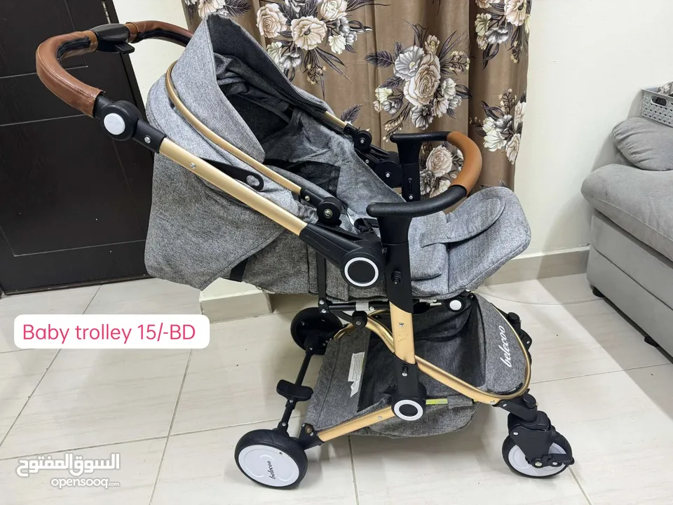New stroller electronic moveable with music System, Baby Trolley, Baby car seat.