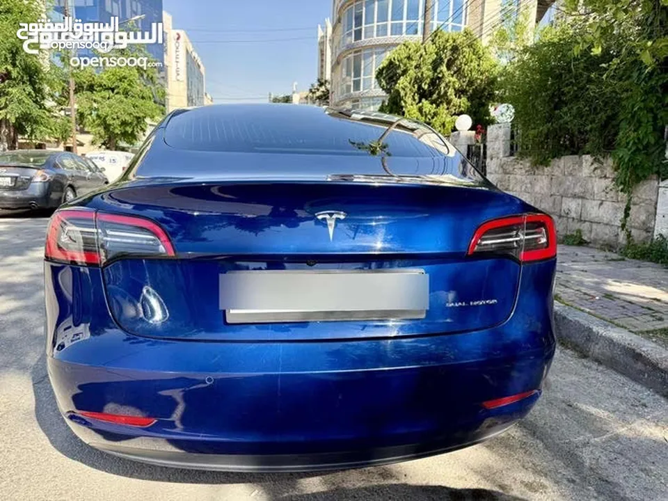 Tesla Model 3 dual motor long range تيسلا 3 لونغ رينج دبل موتر البطارية الكبيرة فحص كامل ممشى قليل