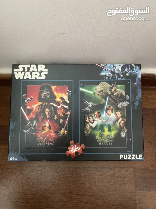 Star Wars Puzzle Set – 2 x 1000 Pieces  Villains & Heroes  Disney