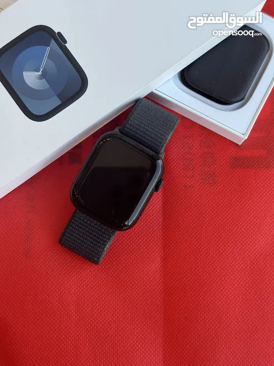 Apple watch S9 45mm بطارية 100٪؜ كفالة ابل 8 شهور