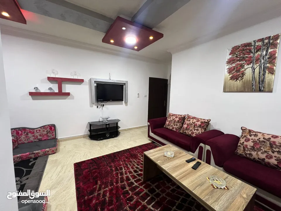شقق مفروشه بالكامل كبيره وصغيره  نظافه مميزه للايجار خلف مركز الحسين للسرطان / الجامعه الاردنيه