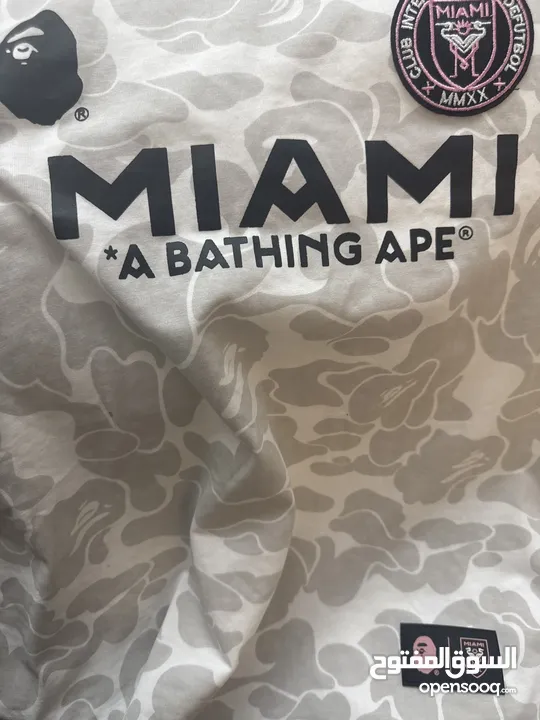 BAPE X INTER MIAMI SHIRT COLLAB BETWEEN THEM SPONSORING MESSI