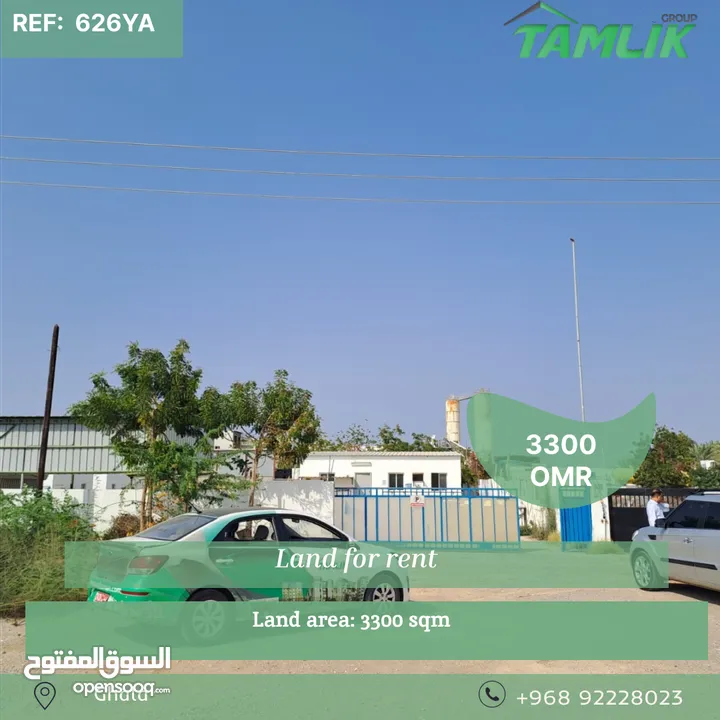 Land for rent in Ghala REF 627YA