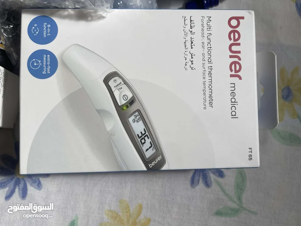 جهاز ضغط اومورون و جهازين قياس السكري و جهاز قياس الحرارة