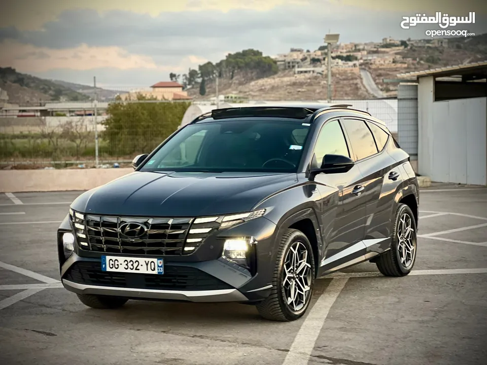هونداي توسان N-Line /2022 فل الفل فتحة سقف بانوراما  2x4 ///240Hp   ( Haybrid) 1600cc