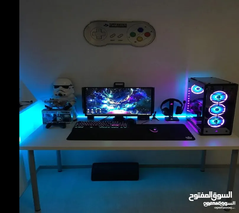 طاولات games مع اناره مخفيه تفصيل مع امكانيه اختيار اللون اللي بناسبك