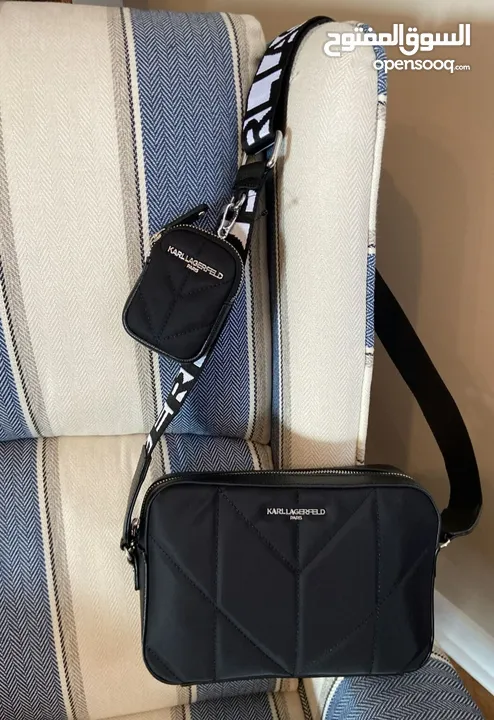 Original Karl Lagerfeld Cross Body Bag with AirPods Case