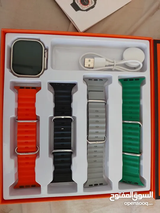 ساعه تتش كل التطبيقات جميله  جدا وتنشبك على الهاتف بلوتوثdt2  4in1 strap ultra watch ساعه ذكيه