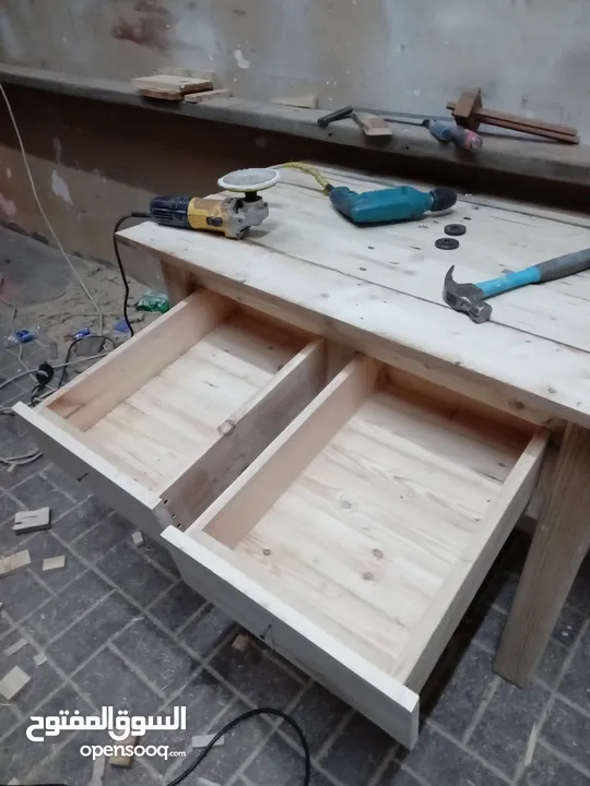 table and cabinet and teapoy