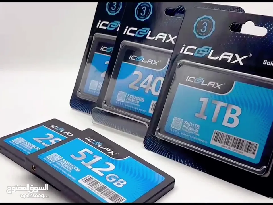 هارد دسك اس اس دي دي داخلي سريع لأجهزة الكومبيوتر و اللابتوب 256GB ICOOLAX 3D NAND GAMING SSD