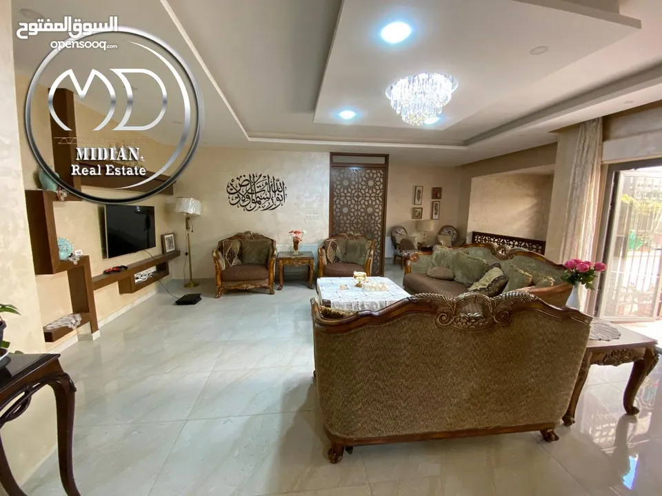 شقة دوبلكس شبه ارضي للبيع خلدا مساحة 310م مع ترس و حديقة 250م سوبر ديلوكس بسعر مميز جداً
