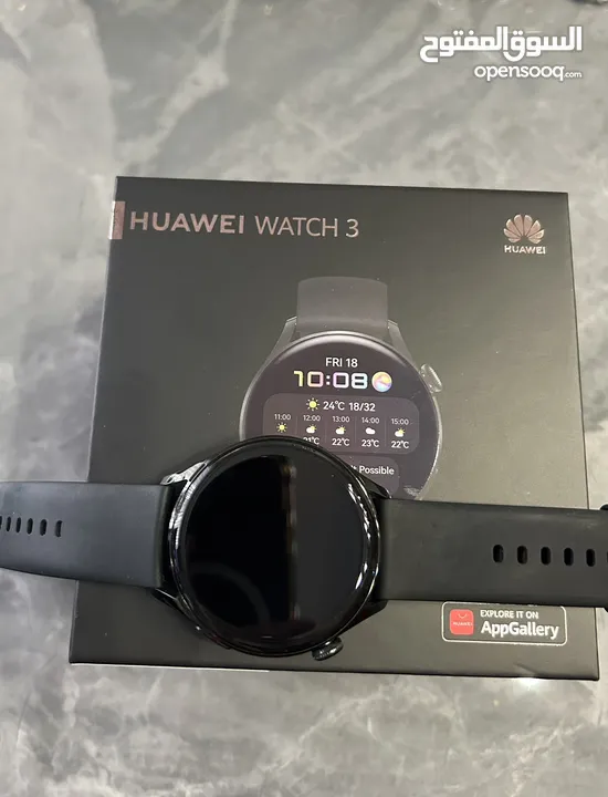 Huawei watch 3 active (GLL-AL05) Black smart watch ساعة هواوي ذكية