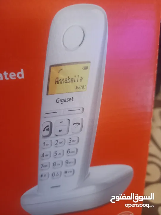 هاتف ارضي لاسلكي جديد بالكرتونه