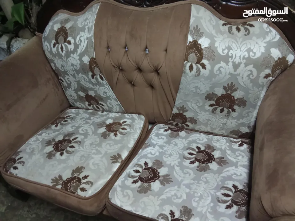 طقم كنب خشب زان اصلي ثقيل في عمان