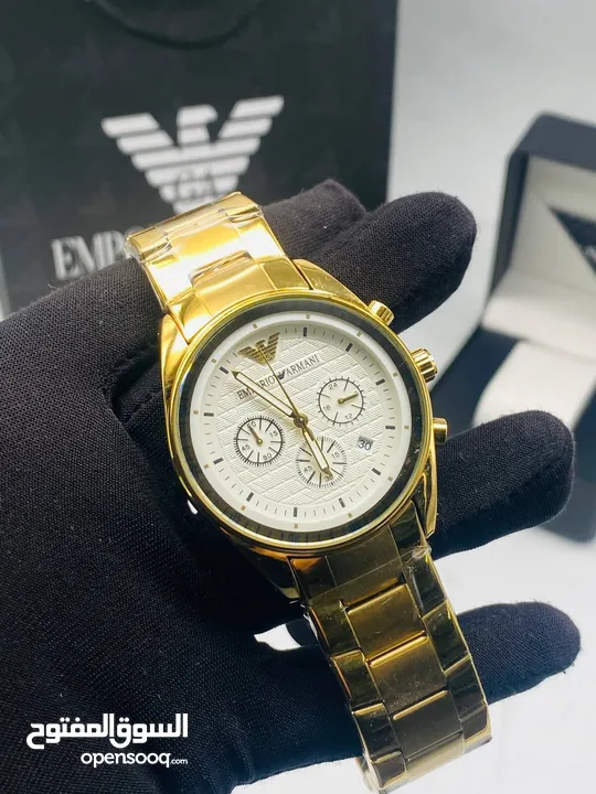 Emporio armani امبوريوم ارماني بطارية  ساعات شبابية فخمه