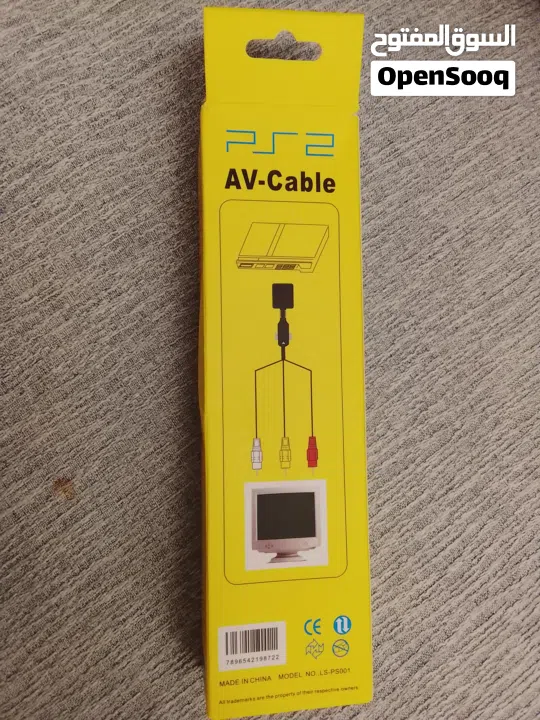 PS2 AV CABLE , كيبل ألوان