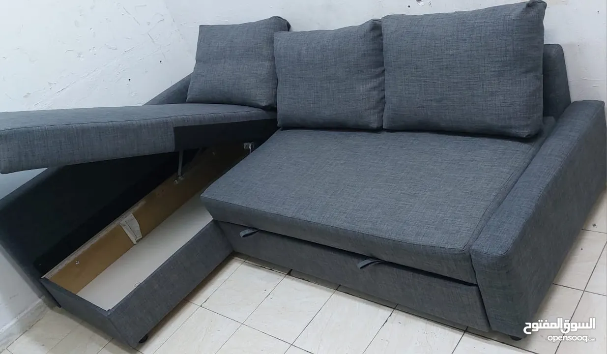 L Shape Sofa Come Bed For Sale Plus Storage