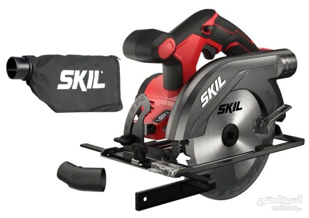 منشار دائري لاسلكي 20 فولت لقطع الخشب 6.5 بوصة (165 مم) skil