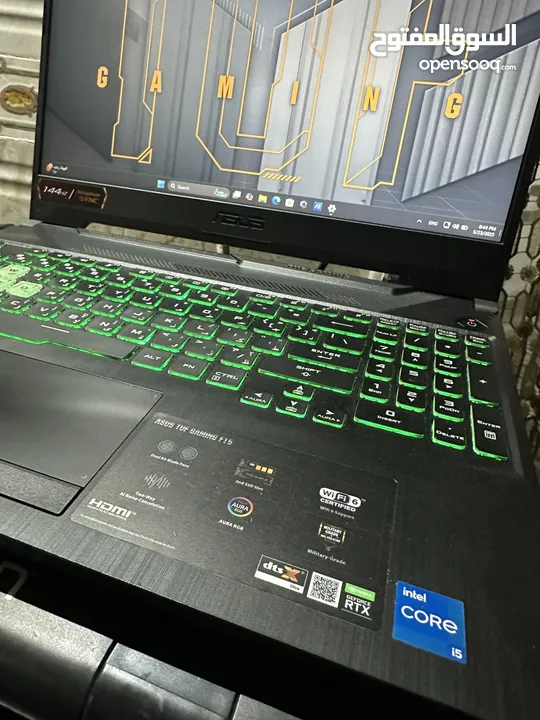 Asus Tuf f15 Rtx 3060 gaming laptop بسعر مغري ، الجيل الحادي عشر بحال الوكالة تماماً