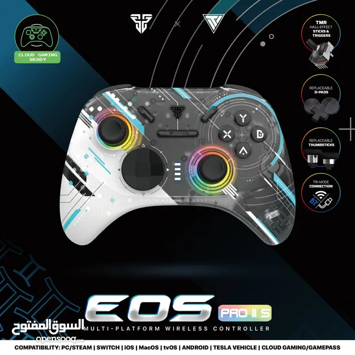 FANTECH EOS PRO II S WGP15 V2S MECHANICAL BUTTONS WIRELESS GAMEPAD يد تحكم فانتيك ميكانيكل جديدة