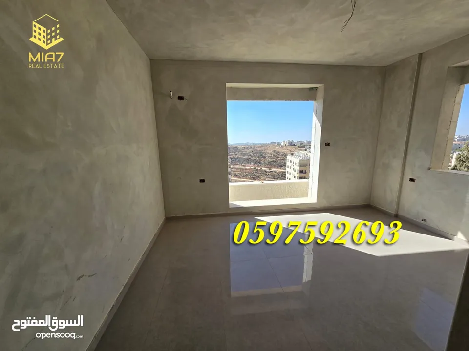 شقة فاخرة للبيع او التبديل 193م + بلكونة كبيرة رام الله المصايف قرب المالية بالعالي
