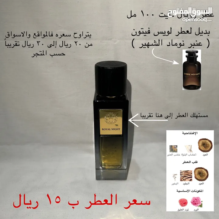 عطور مستعمله للبيع ( أصليه 100٪؜ )