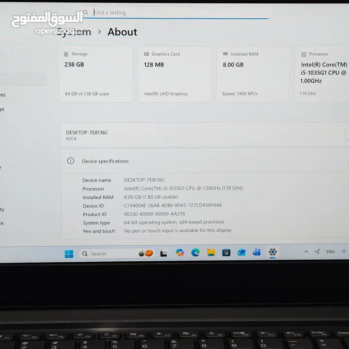 لابتوب Lenovo v14 معالج i5 الجيل العاشر