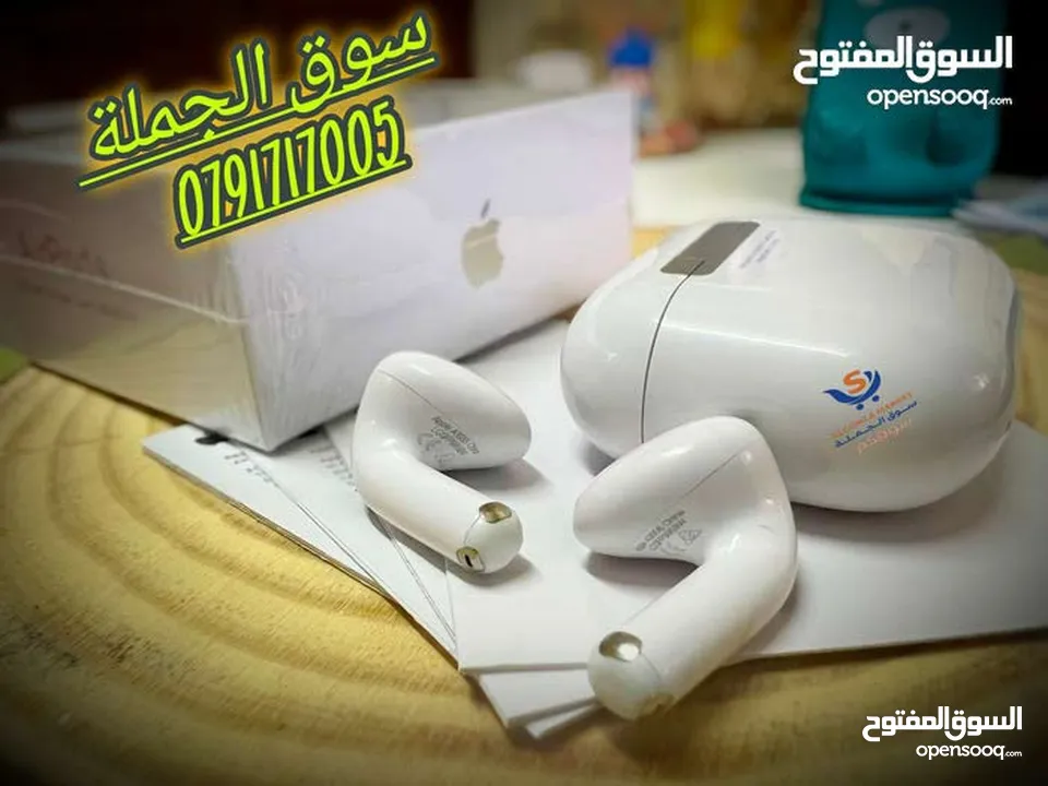 أختار الأصلي وريح راسك النسخة الأحدث والأقوى  بطارية تصل إلى 5ساعات من الأستخدام Apple AirPods 4 AN