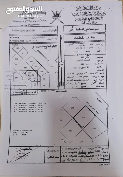 للبيع ارض البريمي الغريفه الاولي b