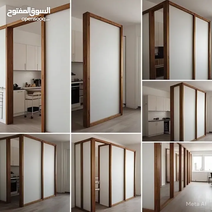 ابواب خشبيه داخليه و خارجيه بتصاميم حديثه وفاخره وعصريه جميع الانواع دهان  او تلبيس pvc  وقشره بلوط