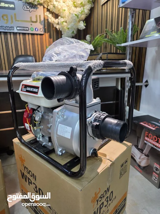 مضخات ماء تعمل بالبنزين أصلية أداء قوي وثابت كاملة بجميع الإكسسوارات مثالية للري الزراعي والمشاريع