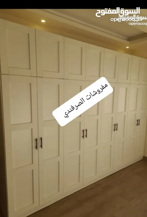 خزائن ملابس خشب لامنيت 18م حجم كبير قياس 320 عرض  ارتفاع 240 تفصيل حسب المقاس الون اختياري  كفاله خم