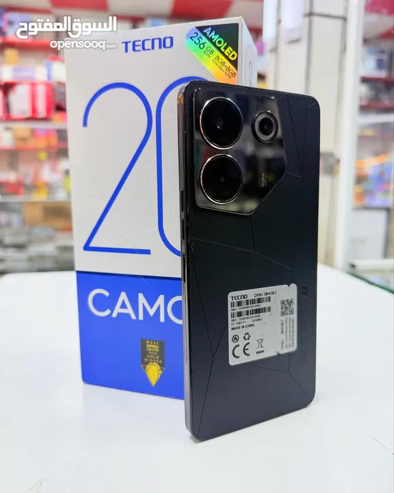 اخو الجديد Kamon 20 pro 5G رام 16 جيجا 256 أغراضة والكرتونه الأصلية متوفر توصيل