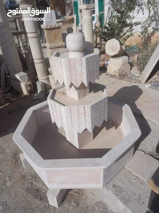 نوافير وشلالات وبابكيو احواض زريعه جميع انواع الحجر البناء والديكورات عروض دائما ان شاءالله