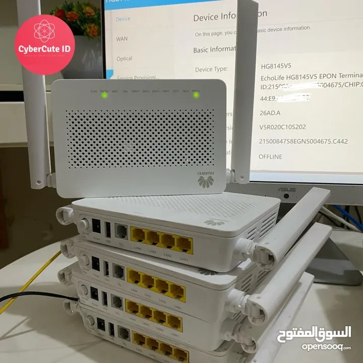 راوترات موسعات اشاره 5g للفايبر وكل الشبكات  هواوي ac1200  موجتين 2.4+5g السرعة  867 ميجا لموجة 5g 3