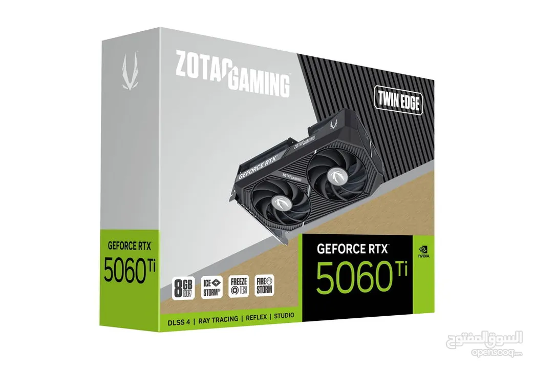 كرت الشاشة 5060Ti 8GB الجديد والاقوى بالأداء الفائق والسرعة العالية بسعر حرق